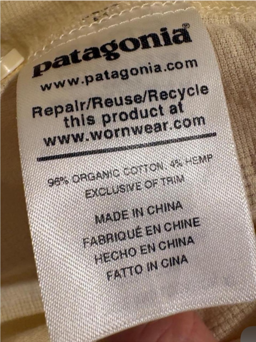 Patagonia Organic Cotton Yellow Plaid Short-Sleeve Button Down Shirt - Picture 6 of 7
